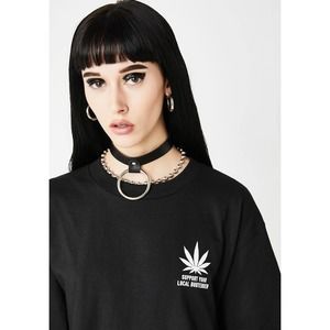 NWT Lurking Class Support Your Local Budtender T-Shirt Black Unisex Large